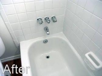 After Restored the tub & tile with the heat applied Thermo-Bond Process