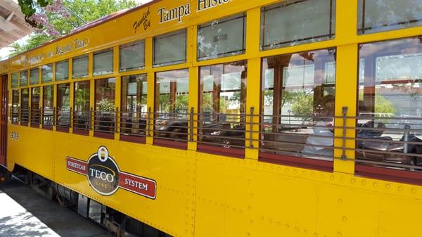 This is part of the TECO Streetcar system, which also runs down through the Channelside District