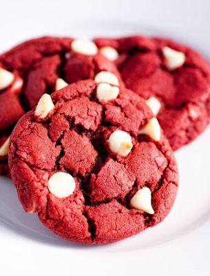 Red Velvet White Chocolate Chip Cookie