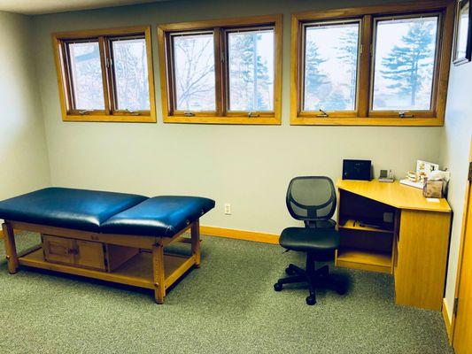 Chiropractic exam room