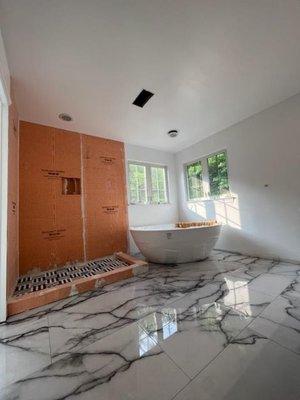 Master bath remodel