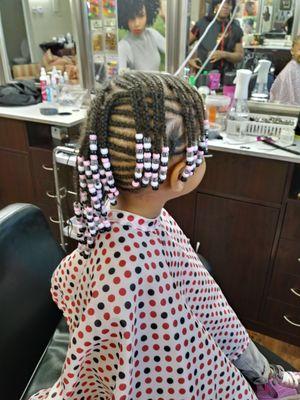 Kids hair braiding style