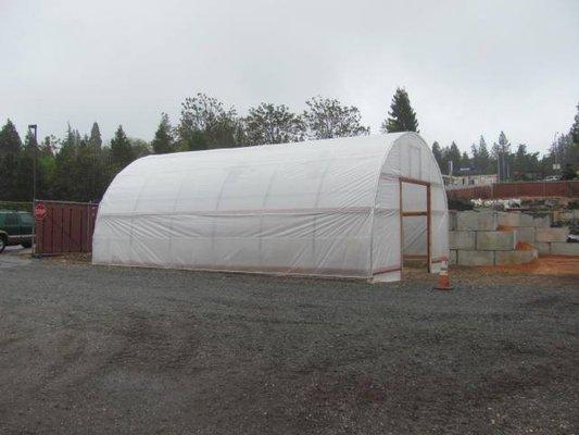 Greenhouse on display at Hansen Brothers Ent. in Colfax California