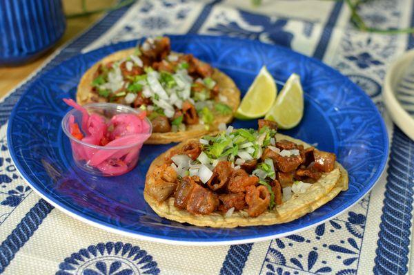 Tacos de Tripa // Beef Tripe Tacos