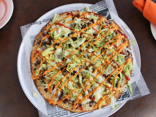 Cheeseburger Pizza