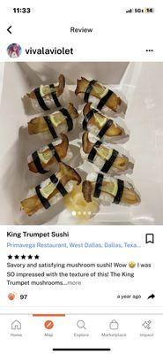 King Trumpet Sushi