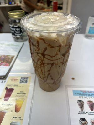 Caramel iced coffee