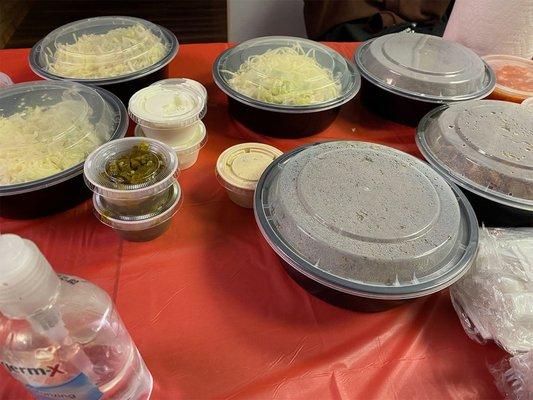 Mexican catering for a birthday party at Impossible Escape Loganville