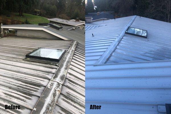 Metal Roof needed a nice clean