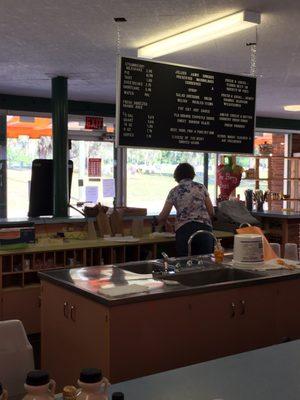 Interior counter area