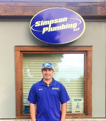 Brad Simpson, proud owner of Simpson Plumbing LLC.