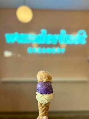 Tasting trio: Thai tea, ube malted crunch, toasted corn white chocolate