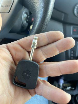 Transit connect to Tipy head key