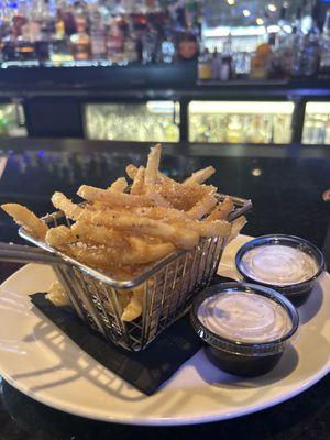 Parmesan crispy fries!  Love the new fry baskets and always the ranch!