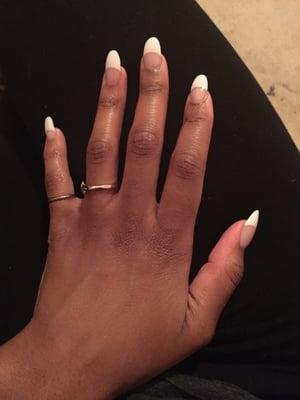 Almond shape French Manicure