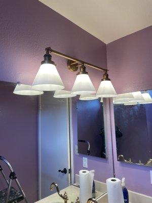 Fixtures lights installation