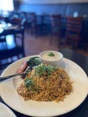 Masala Shrimp Biryani Lunch