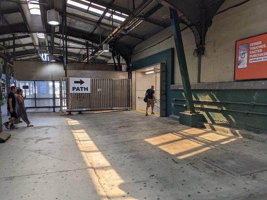 This way to the PATH trains at Hoboken Terminal