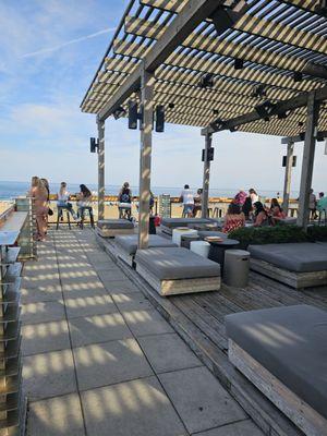 Outdoor deck/bar area. Ocean view