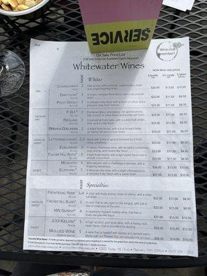 Whitewater Wines