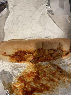 Eggplant parm sub