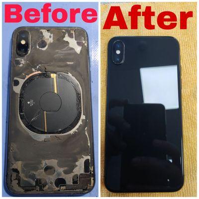 We provide the best back glass repair for iPhone 8 to the 11 Max Pro with unbeatable prices.