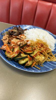 Fried Noodle Rice Beef Bulgogi Chicken Bulgogi Vegetables