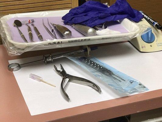 Tooth extraction instrumentation