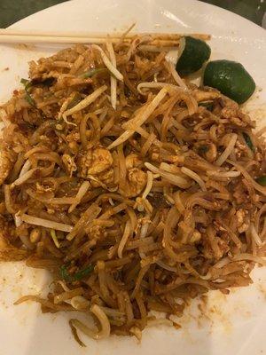 Chicken pad thai, delicious