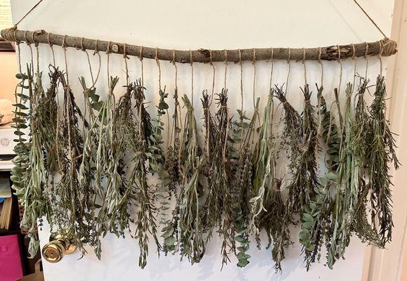 Dried Herbs Hanging Wall Decor