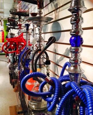 Good selection of hookahs