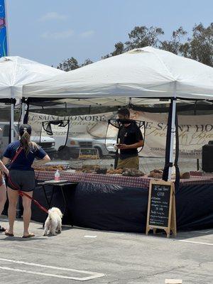 Farmers market booth