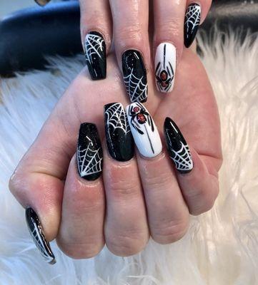 Spooky nails!!!