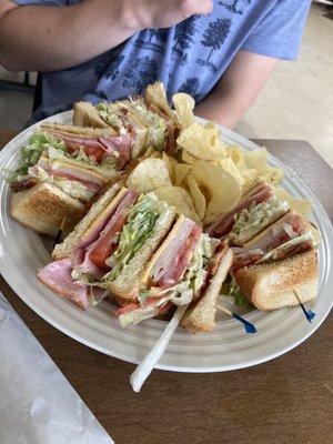 Top notch club sandwich