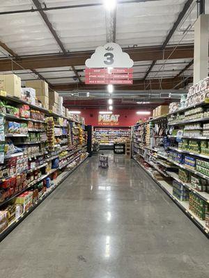 Nice wide aisles.