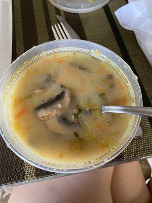 Mushroom veggie soup