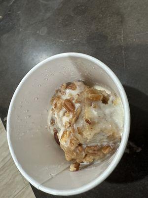 Second Visit BREAD PUDDING. Barely covered the bottom of the container.