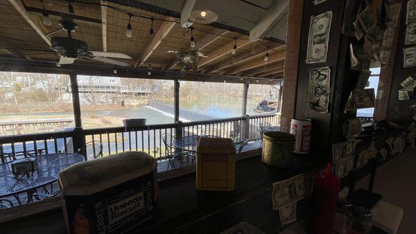 The depot is a great place to grab a casual bite and enjoy a great view.