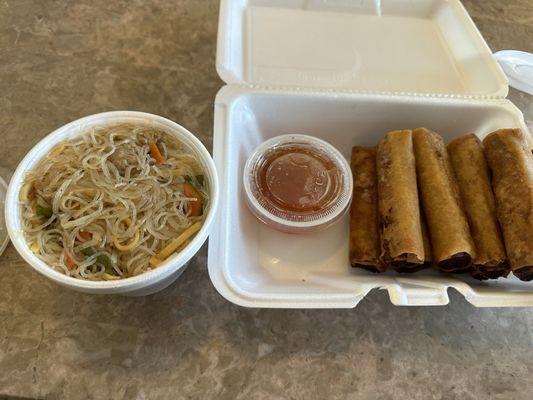 Pancit  Fresh lumpia Sweet Chili Sauce (Lumpia Sauce)