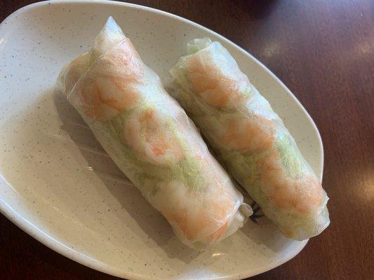 9A. Spring Rolls with Shrimp and Grilled Pork