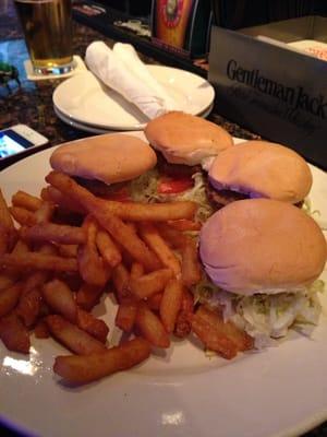 A lot of food for $7!!  Slider app