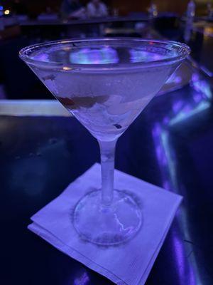 Belvedere Martini with blue cheese olives