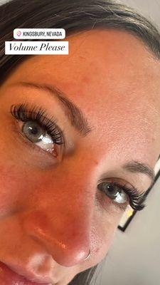 Volume lash extensions