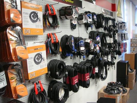 Speaker cables. Microphone cables. Instrument cables. Snakes. All in stock!