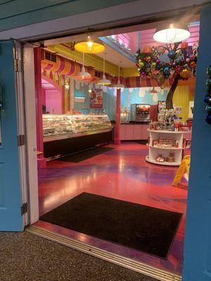 Left side of the candy store with butter in cookies etc.