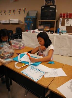 2015 Summer camp Frozen project make your own Frozen bag.