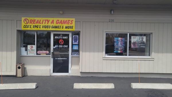 We sell many CCG games. board games, table top RPG, and video games.