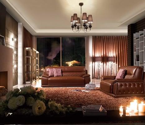 Leather Sofa Sets for Living Room.