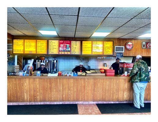 Order/Pickup @ Nick's Drive -in. 7216 N HarlemAve. Chicago IL. Old Fashion Greek/American FastFood Place. Nice Service.Cool.