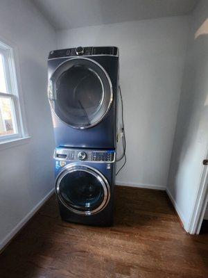 New washer and dryer